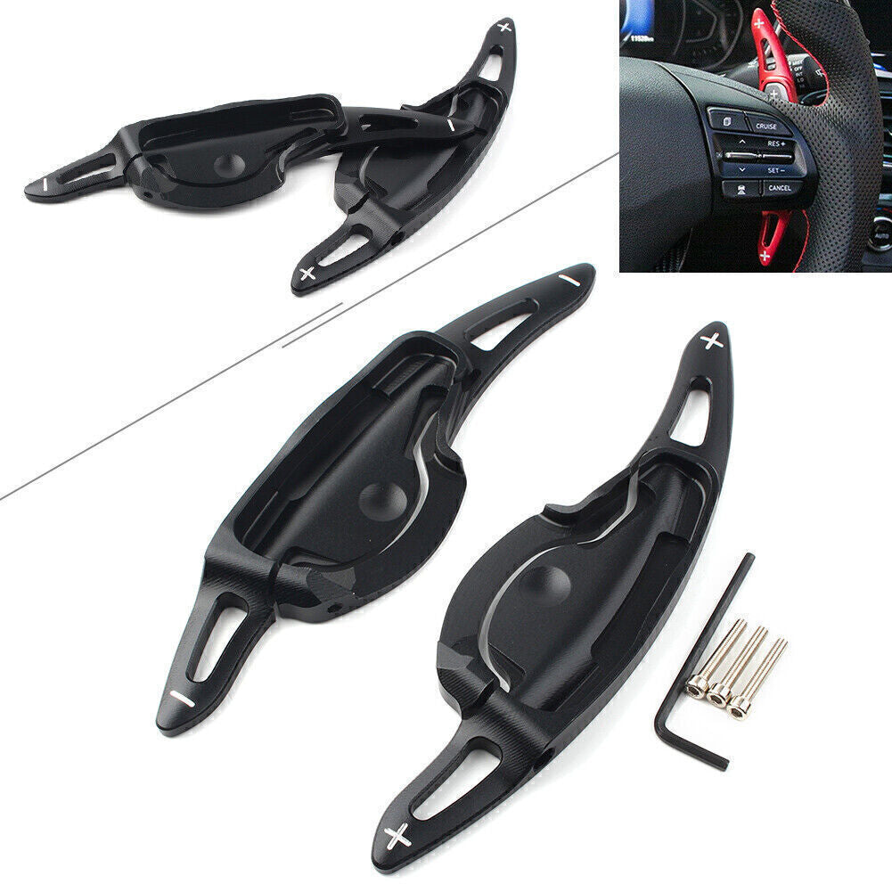 Steering Wheel Shift Paddle Shifter Extension for Hyundai LA FESTA 2019 Black