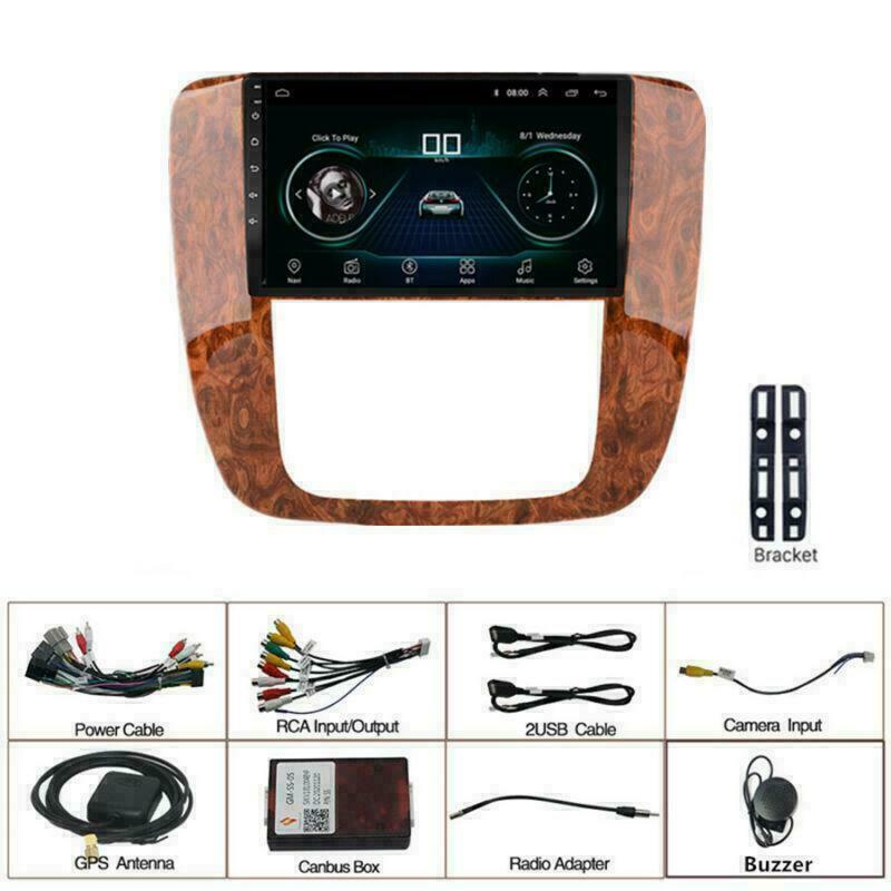 9 Android Car Radio Stereo Carplay For 2007-13 for Chevy Tahoe Suburban for GMC