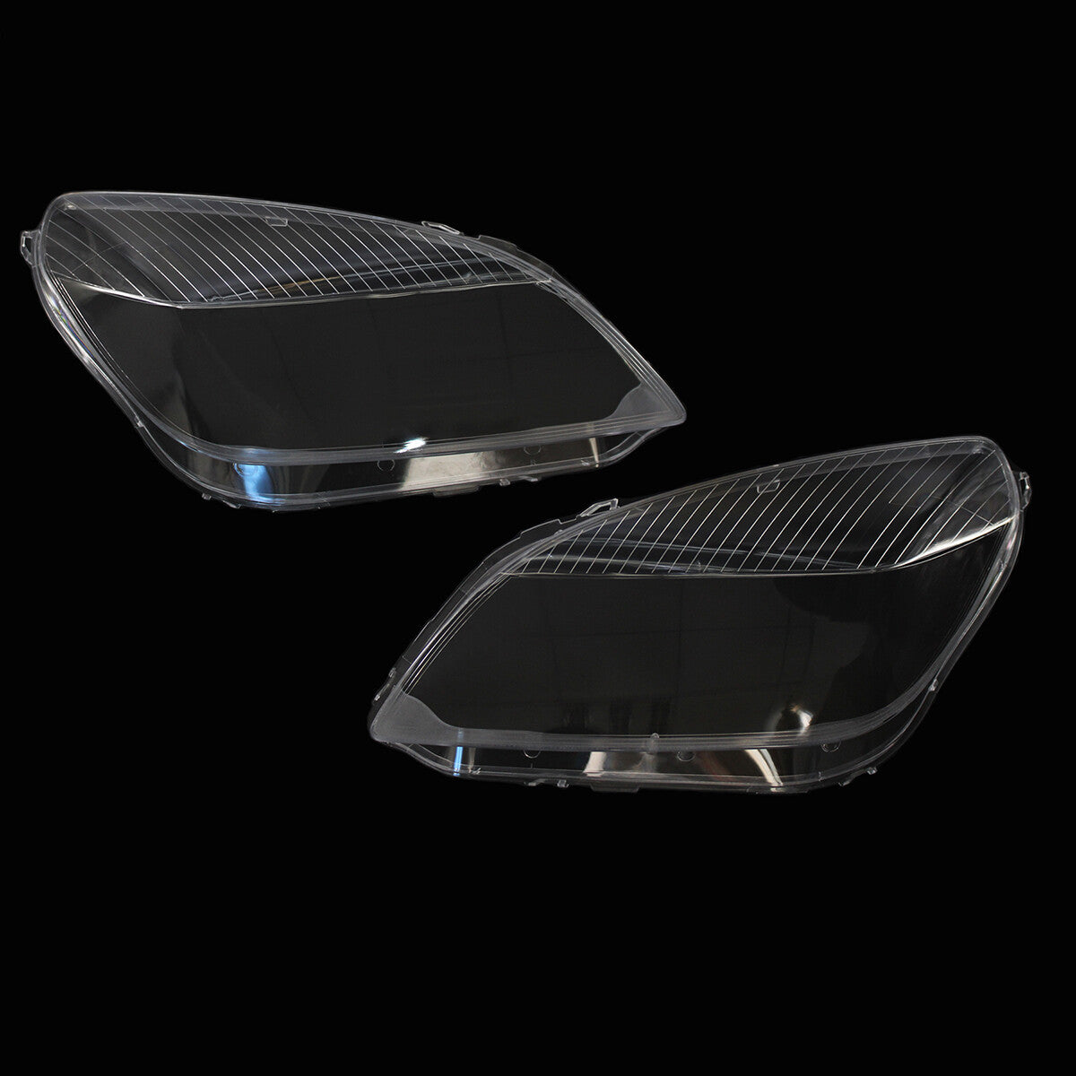 Replacement protective cover for Opel Astra H 2007 - 2010 halogen headlight lenses (left + right -)