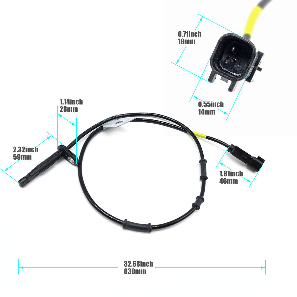 Front Left ABS Wheel Speed Sensor 20811372 for Chevrolet Equinox for GMC US 2010-17