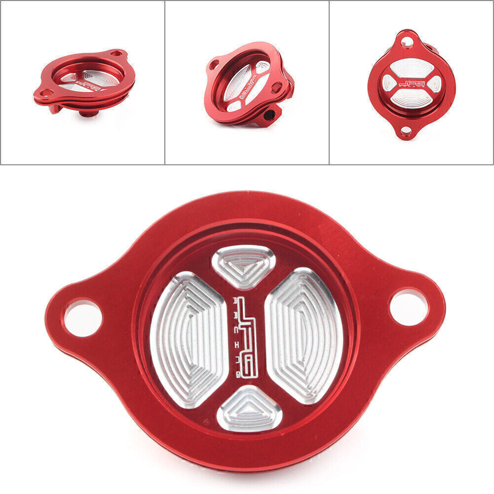 CNC Aluminum Oil Filter Cover Cap Red for Honda CRF250R 2004-09 CRF250X 2004-17
