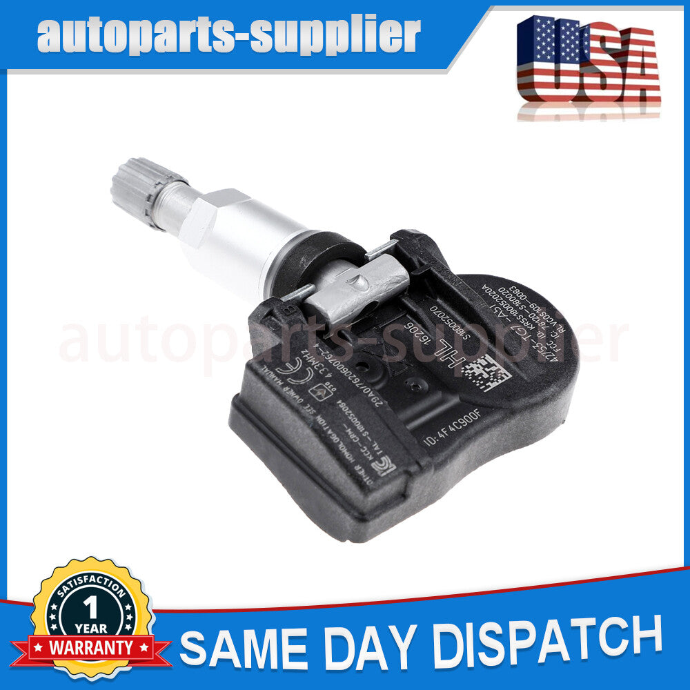 4-piece TPMS tire pressure sensor kit 42753-TG7-A51 433MHz, suitable for Honda Pilot 2016-19