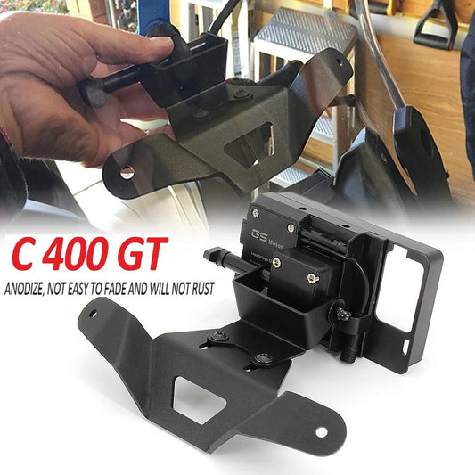 FOR C400GT Smartphone Holder UBS Charging Socket Mobile Phone Navigation Bracket