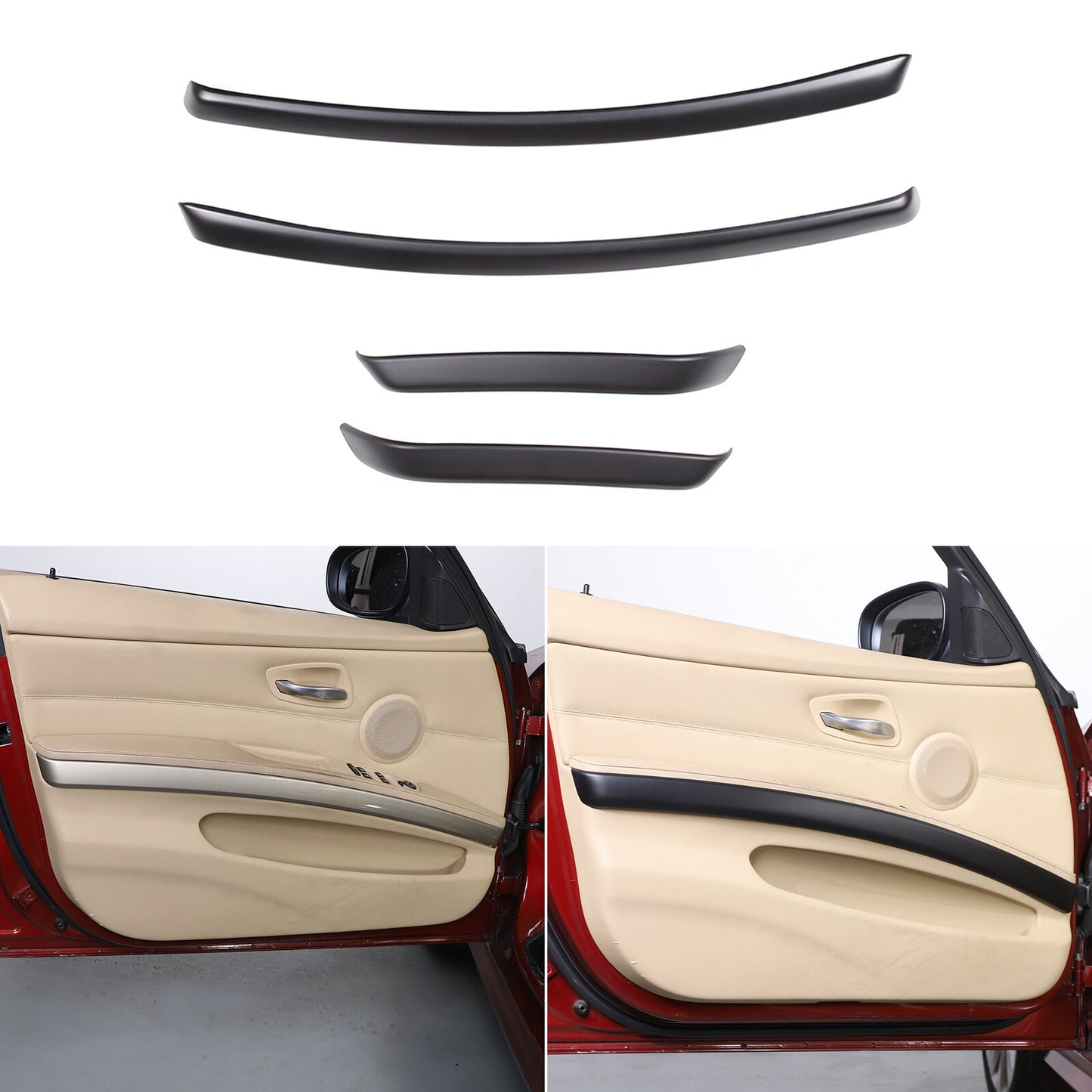 ABS matte black side triangle trim panels for Toyota Supra 19-22