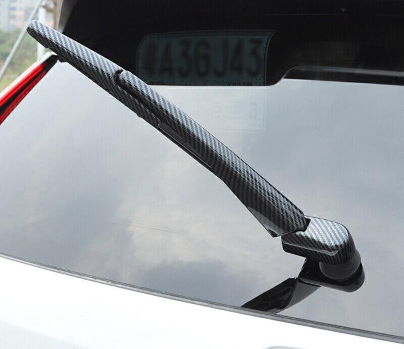 for Honda CRV CR-V 2023-2024 Carbon Fiber Look Rear Window Wipers Cover Trim 3P
