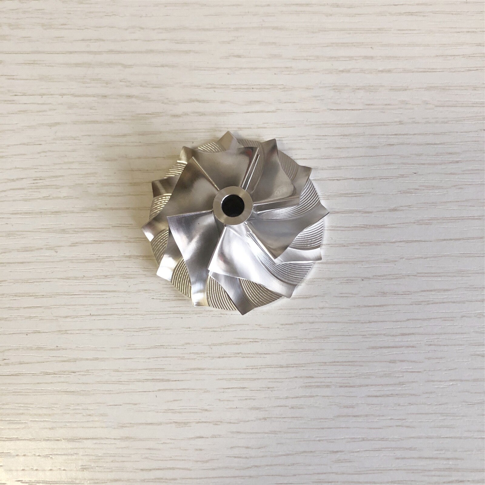 CT20 17291-54060 38.69/57.00 mm 6+6 Blade Performance Billet Compressor Wheel