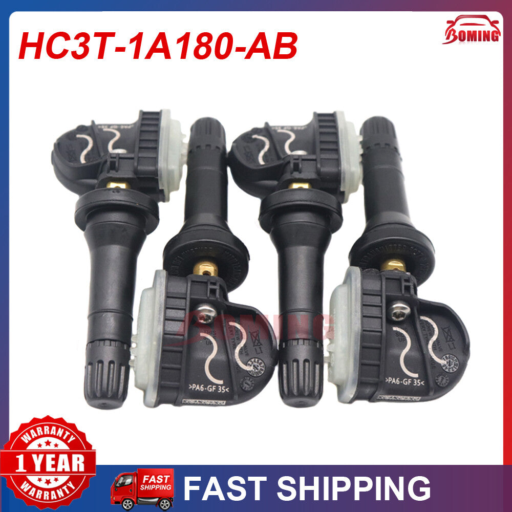 Four new Tire Pressure Sensors (TPMS) for Ford F-250 SUPER DUTY, fused HC3T-1A180-AB