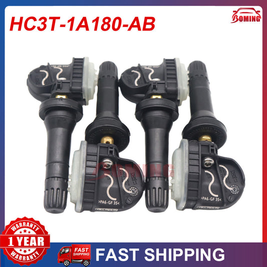 Four new Tire Pressure Sensors (TPMS) for Ford F-250 SUPER DUTY, fused HC3T-1A180-AB