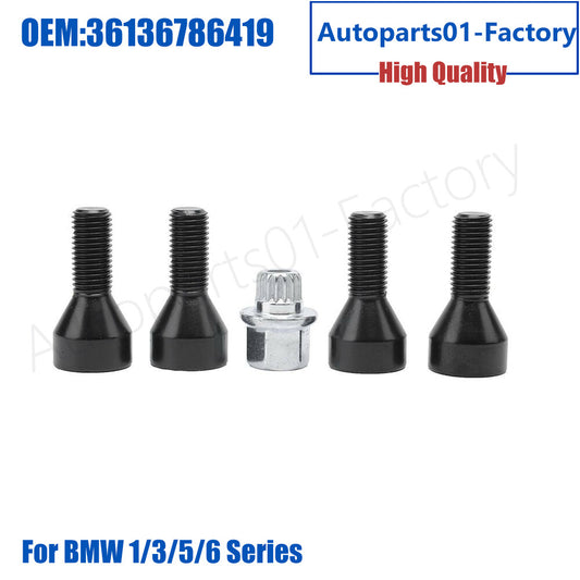 36136786419 Wheel Lock Anti Theft Bolt Lug Set for BMW 1/3/5/6 Series