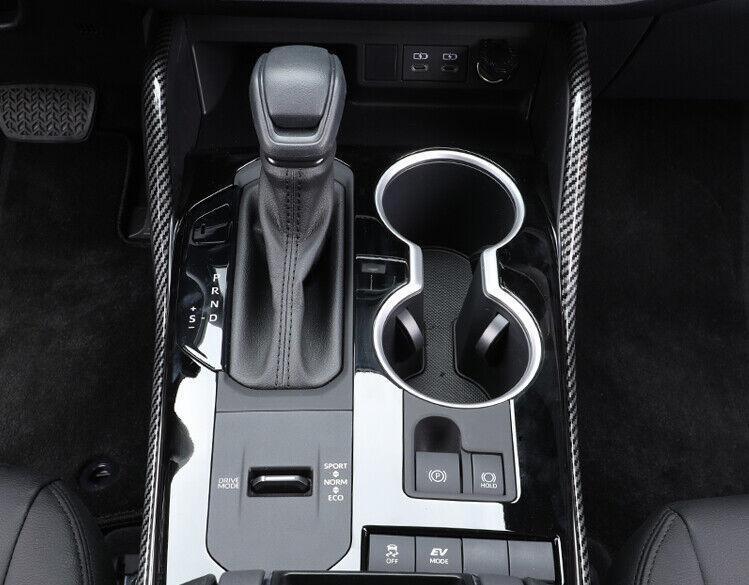 Carbon Fiber Console Gear Shift Both Side Strip for Toyota Highlander 2020-2022