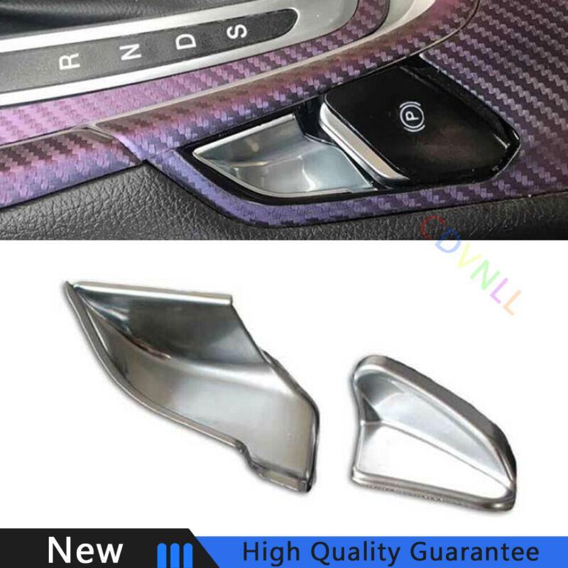 Fit for Ford Mondeo Fusion 13-16 Chrome Silver Console Electronic Handbrake Trim