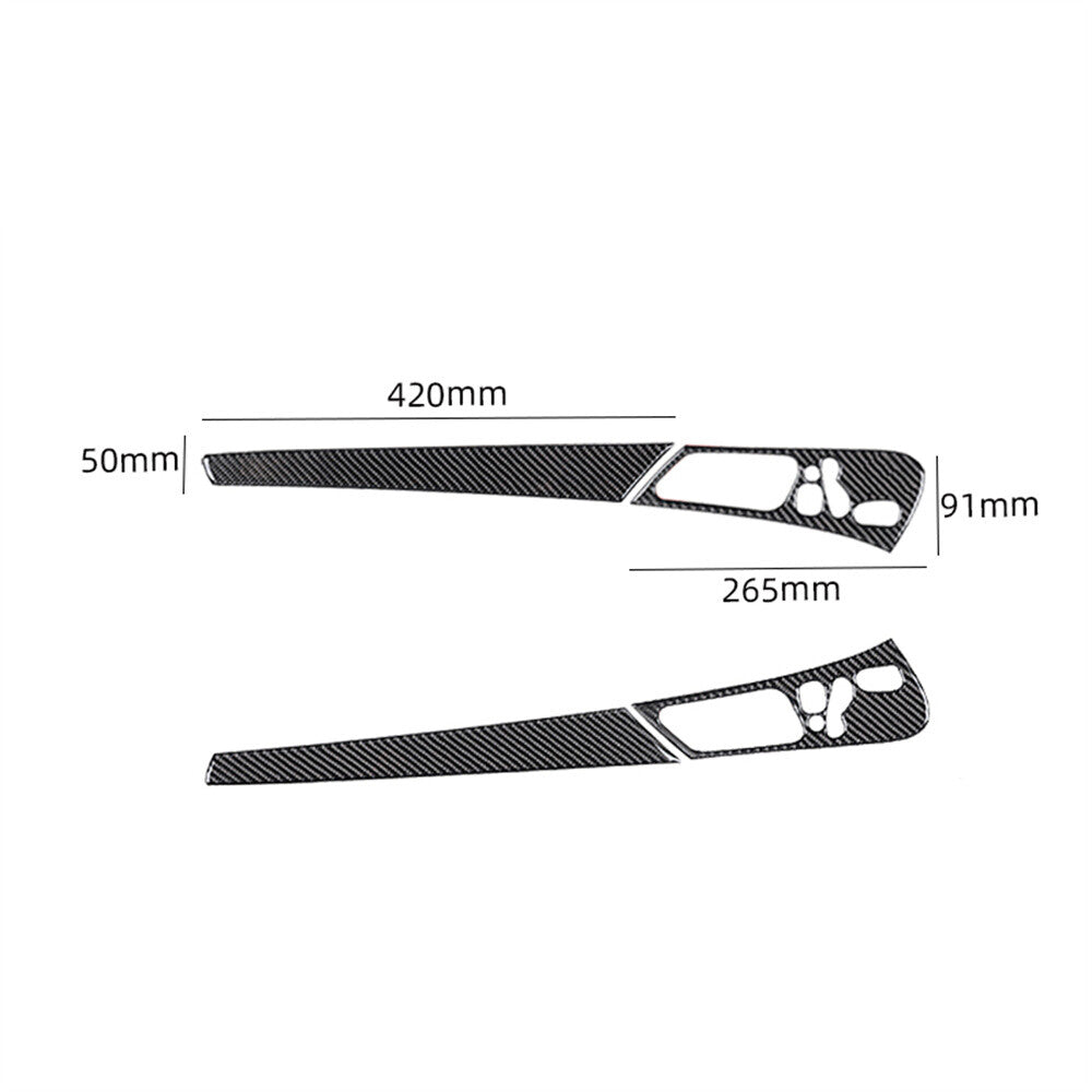 for Benz C Class W203 05-07 Carbon Fiber Interior Front Door Handle Panel Trim¡Á4