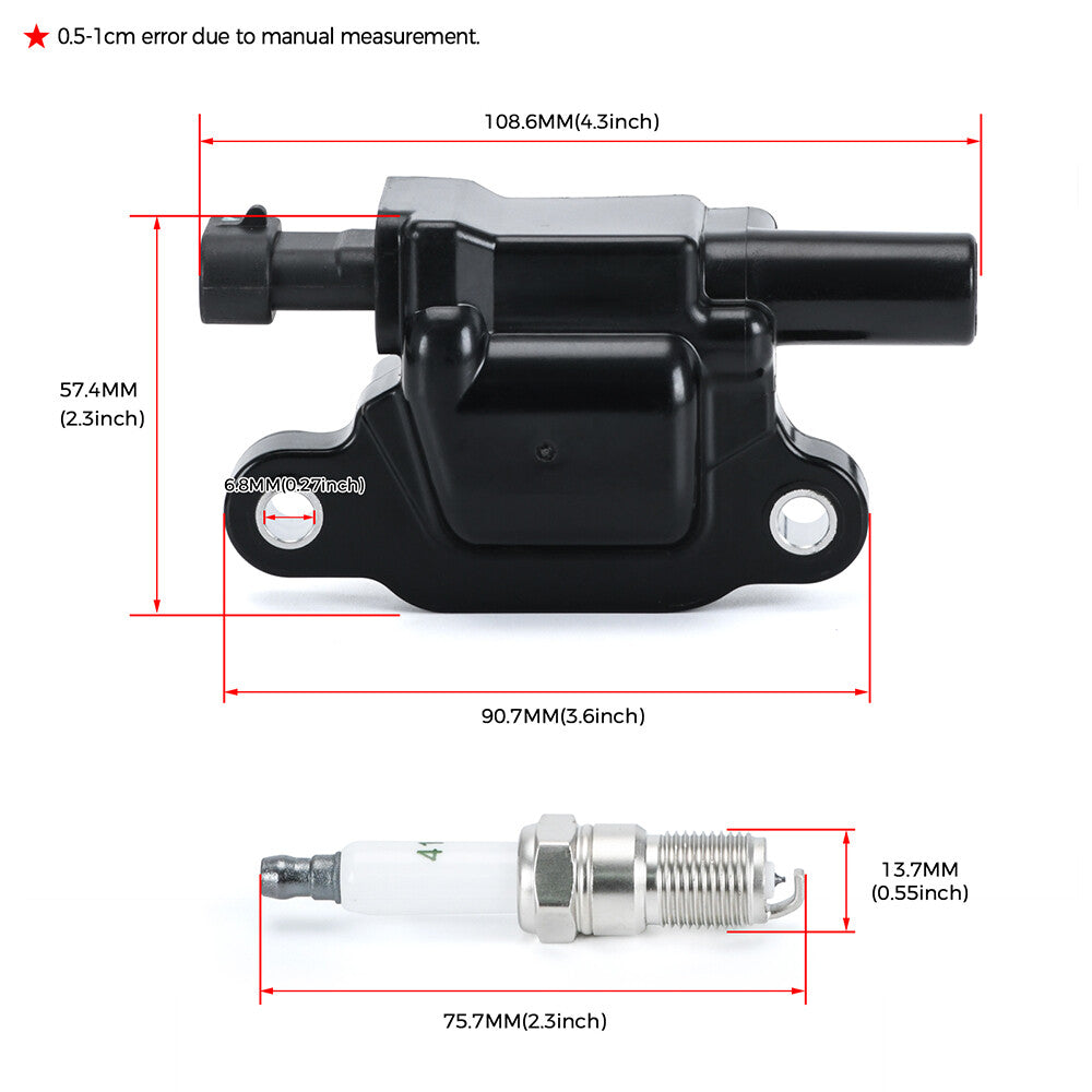 Spark Plugs And Wire And Coil Packs Ignition Coil Set For GM 4.8 5.3 6.0 6.2 7.0