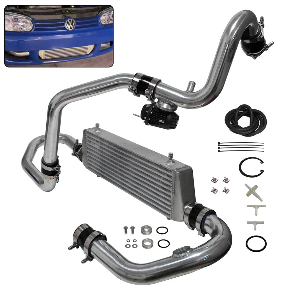 Intercooler Kit + Pipes + BOV for VW for Jetta for Golf GTI GL GLI GLS MK4 1.8T 98-05