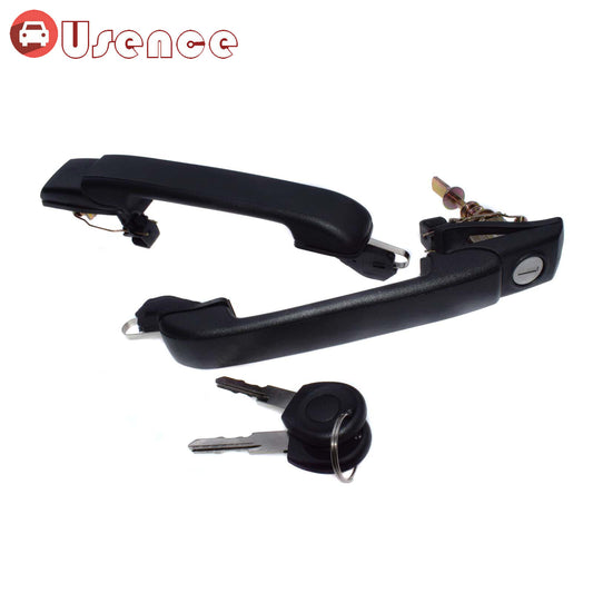 2X Front Rear Outside Door Handle W/ Keys For 93-98 for VW for Jetta for Golf MK3 1H0837207B