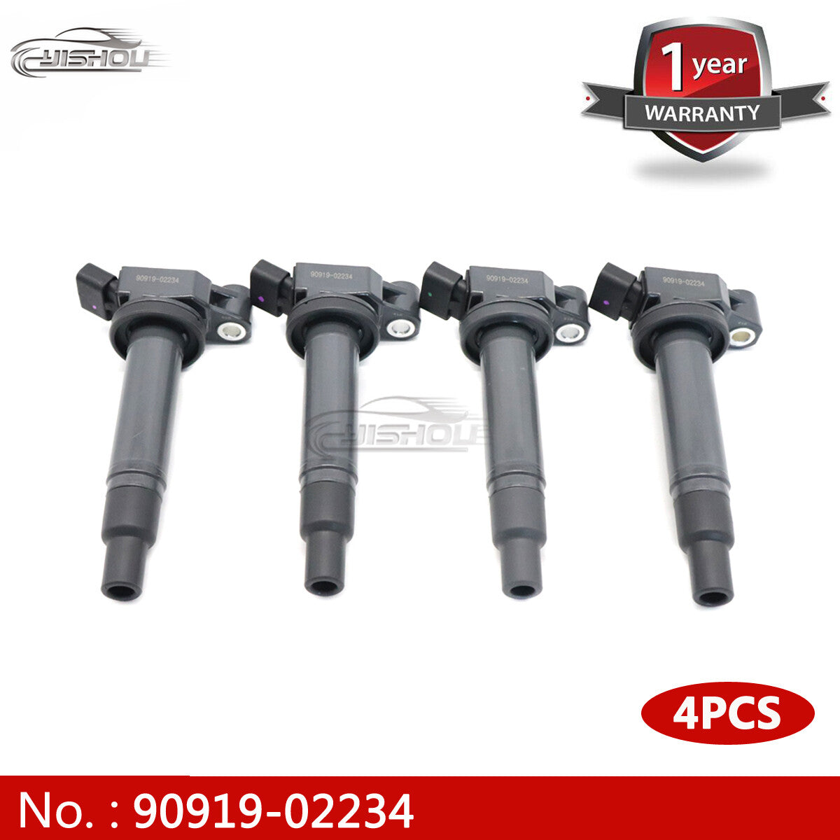4-pack of new ignition coils suitable for Lexus ES300, RX300, for Toyota for Avalon , and for Camry . (Item number: 90919-02234)