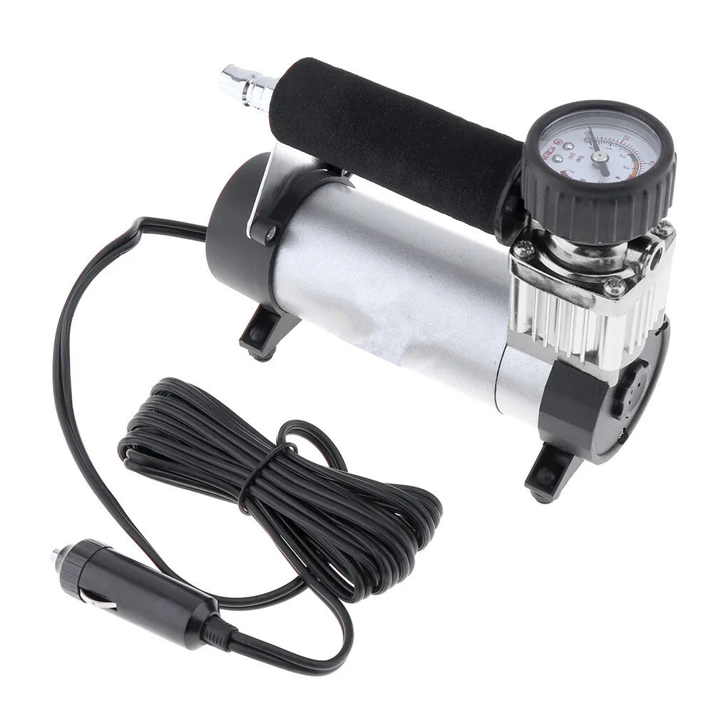 Car Tire Inflator Air Compressor Single Cylinder Electric Power Pump Tool Kit
