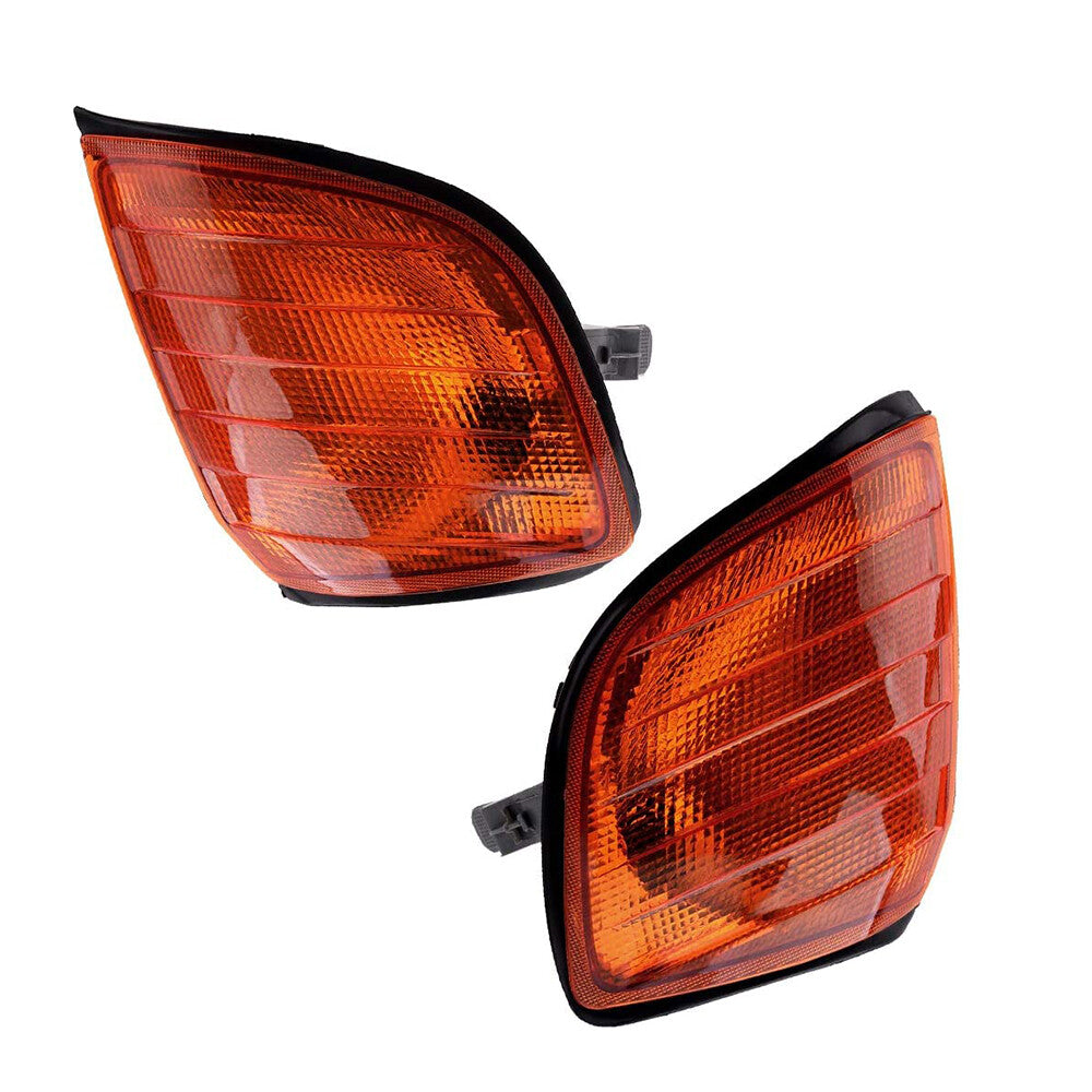1Pair Front Turn Signal Corner Light Housing Cover for Mercedes-Benz W140 91-98