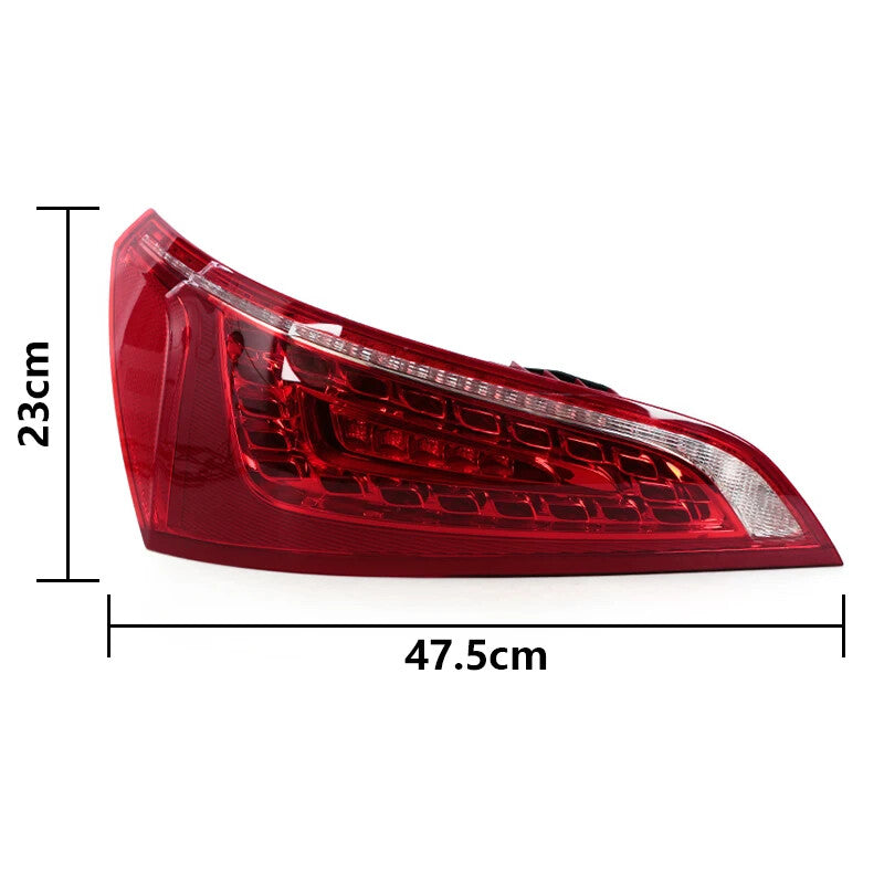 Left side applicable to for Audi Q5 2010-2012 car LED taillights, turn signals, and stop brakes.
