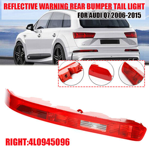 The red lens for the right rear bumper taillight reflector is applicable to for Audi Q7 2006-2015.