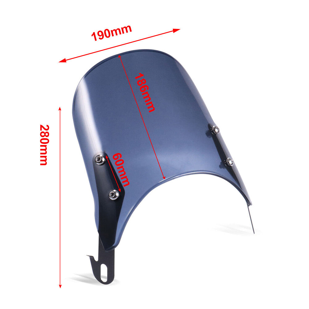 Motorcycle5-7'' Headlight Windshield Windscreen Fairing Smoke for Suzuki for Yamaha