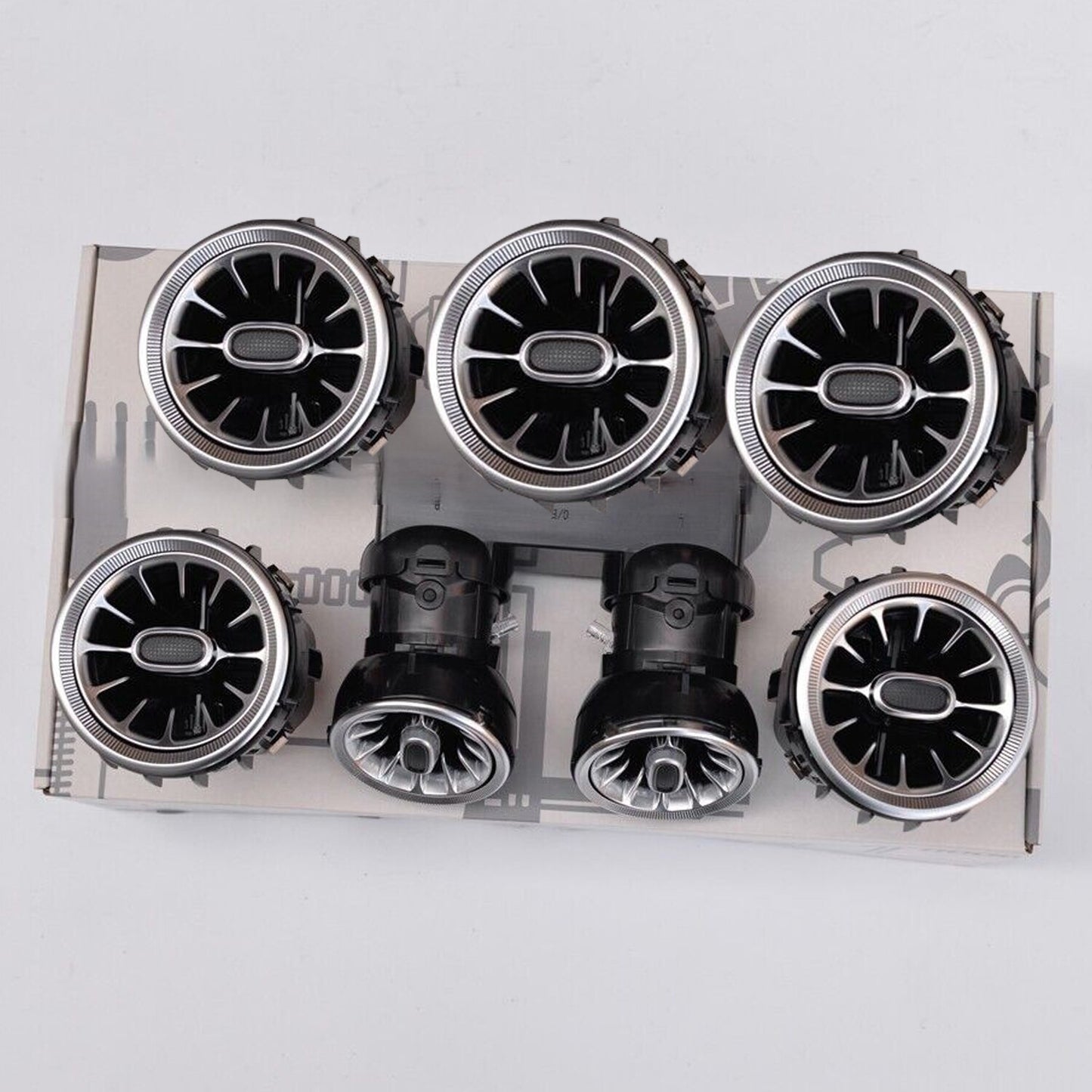 64 Colors Air Vent LED Ambient Light for Mercedes-Benz C Class W205 GLC X253 NEW