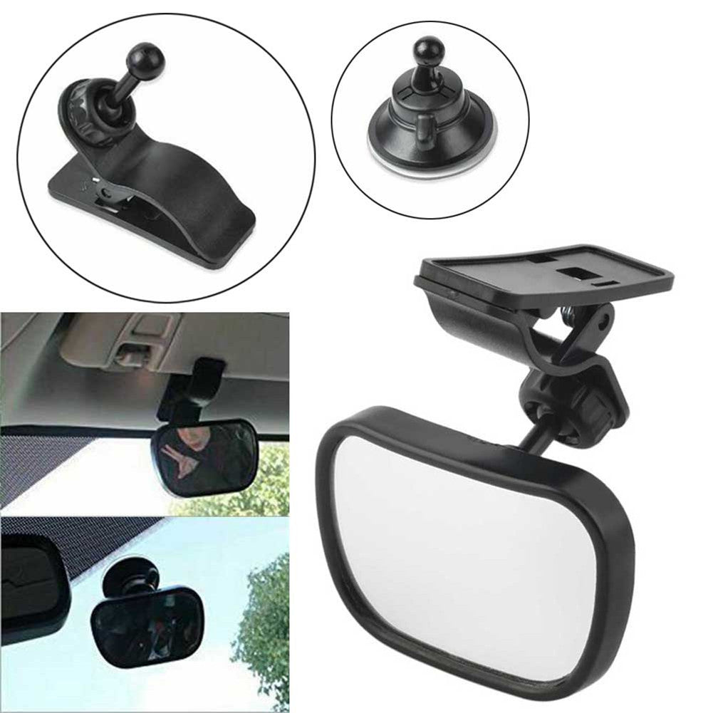 Wide Angle Rearview Mirror for Car For Seats Dual Mounting Options Included