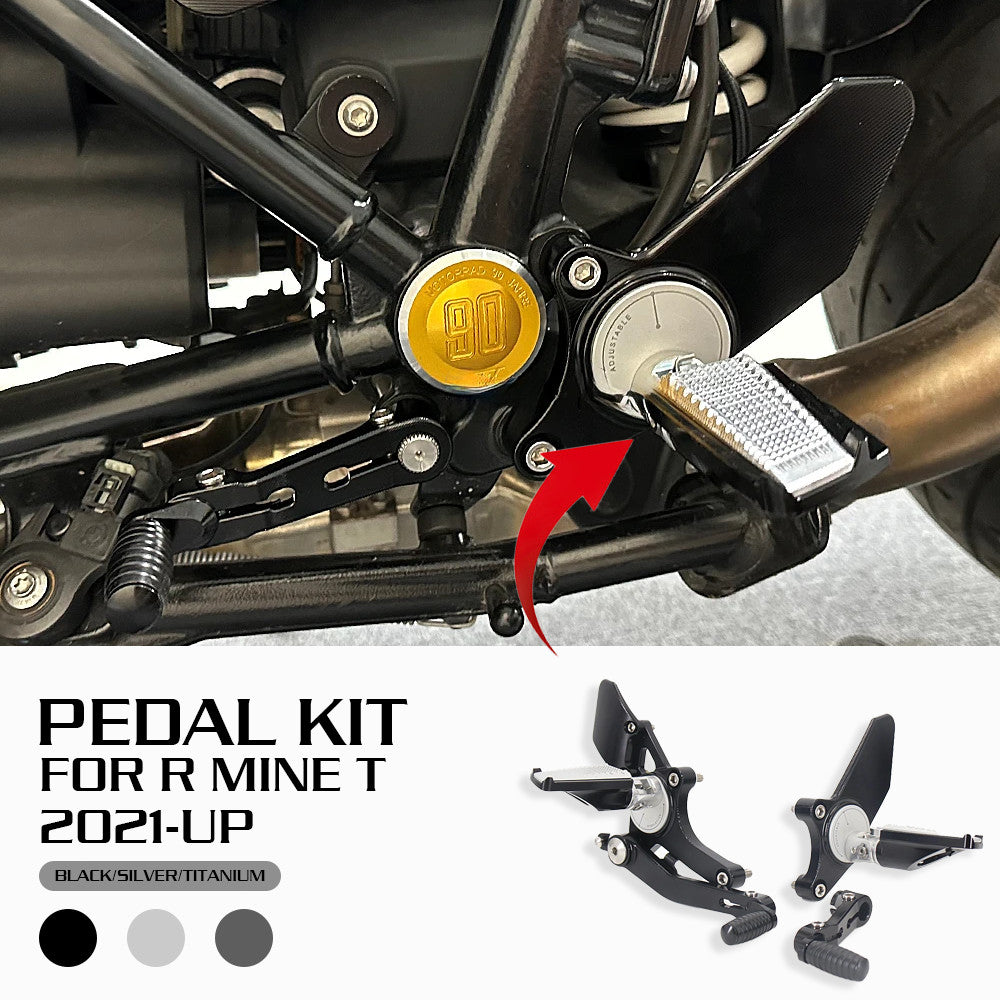 CNC Aluminum Foot Kit Rearset Footrest Set for BMW R NINET RNINET R X 21-23
