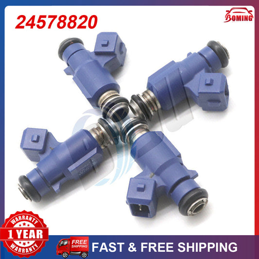 (4) 245578820 FJ10741 Fuel Injector for Chevrolet Cobalt for Corsa Prisma Onix Astra