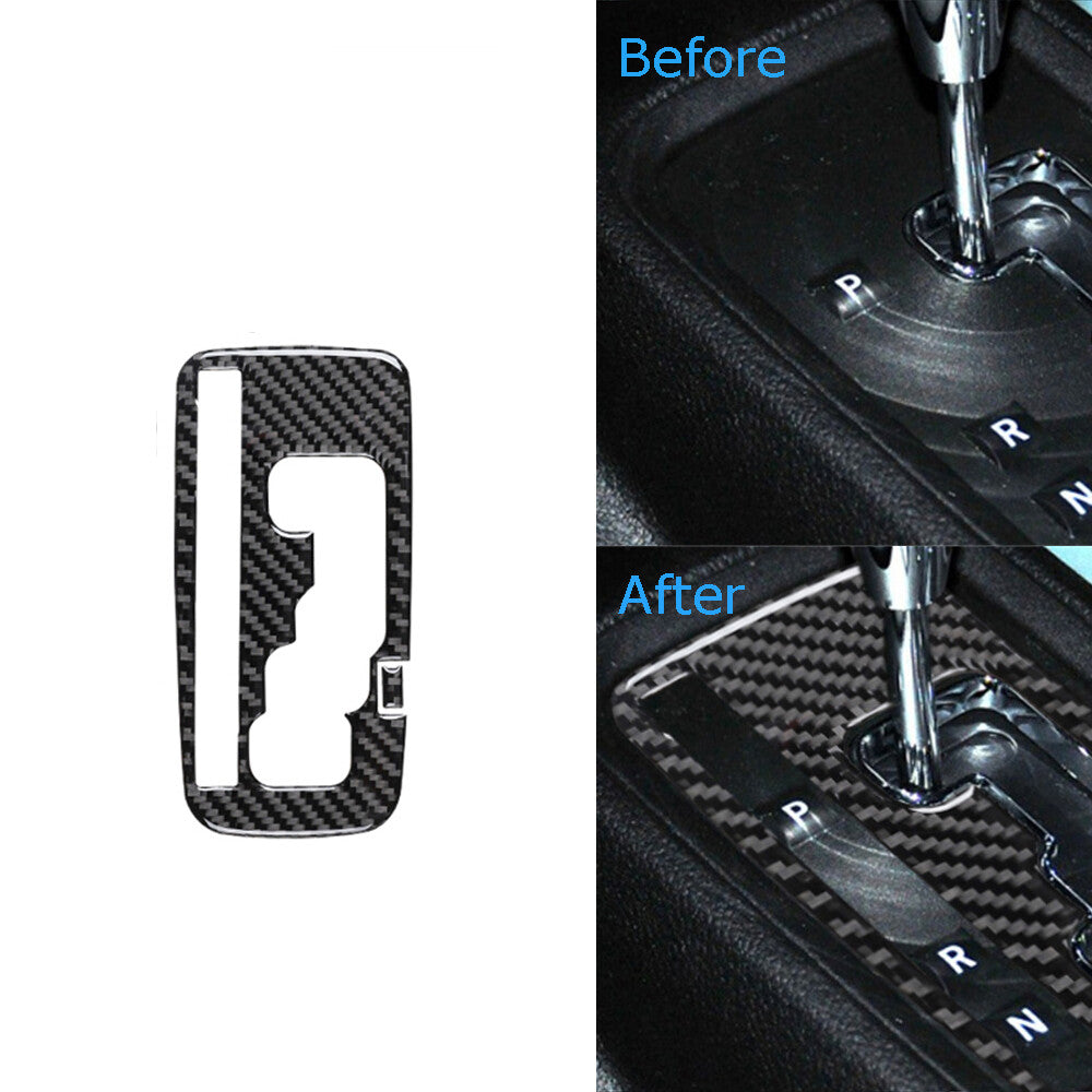 Carbon Fiber Automatic Gear Shift Panel Cover Trim for Jeep for Wrangler JK 2011-17