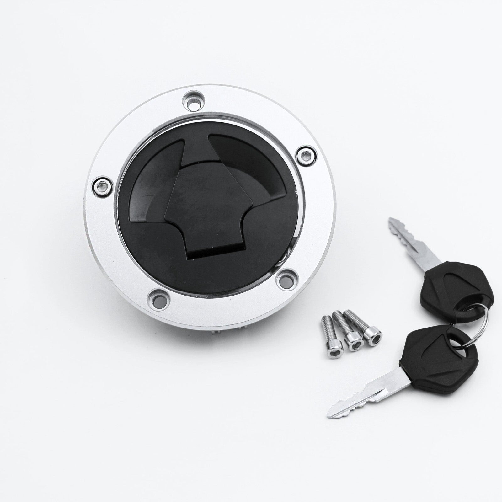 Gas Tank Cap Cover Lock w/ Key fit For 650 ZX6R ZX-14 ZX10R ZZR1400 ER-6F