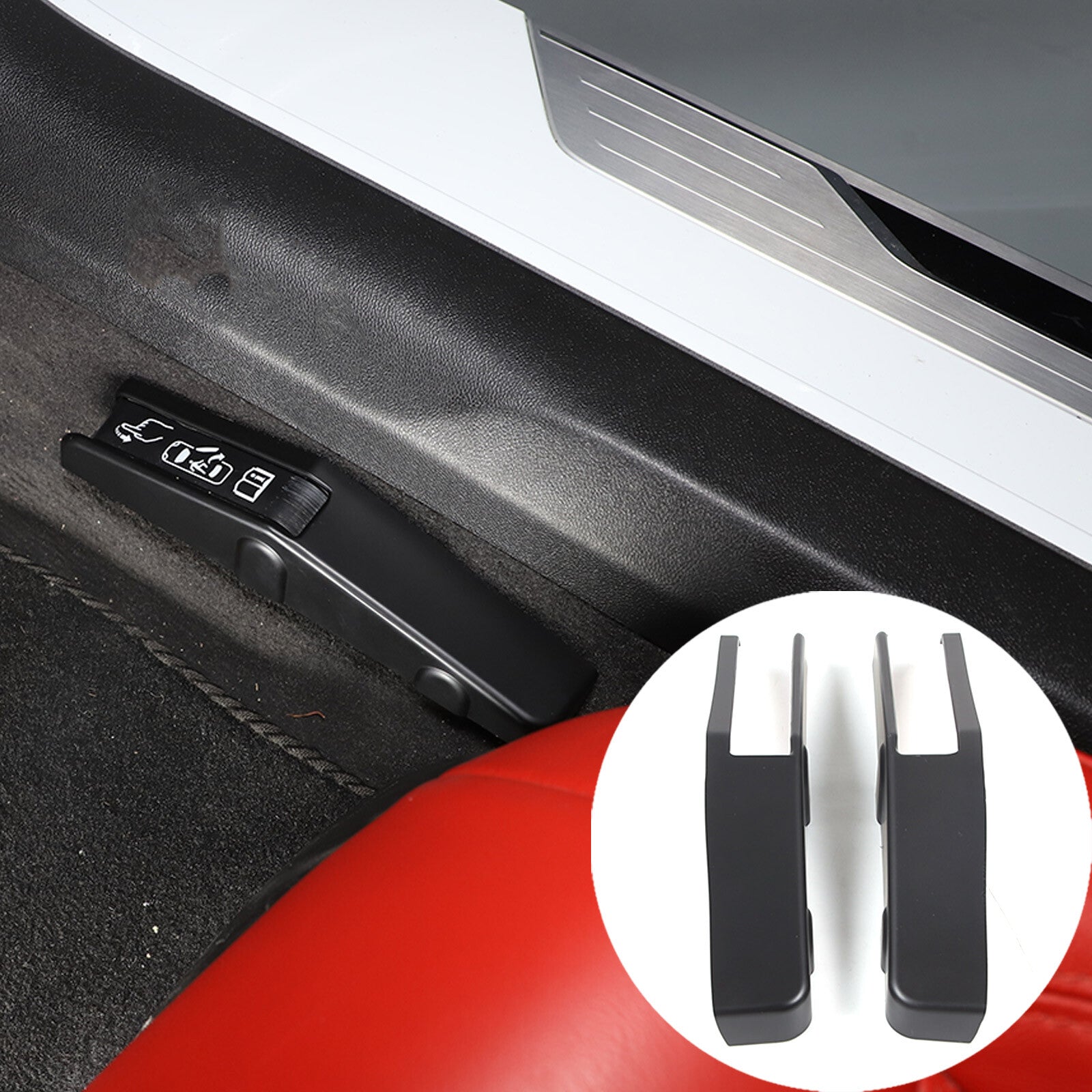 Matte Black ABS Fuel Tank Cap Decorative Sticker for Toyota FJ Cruiser 2007 - 2021