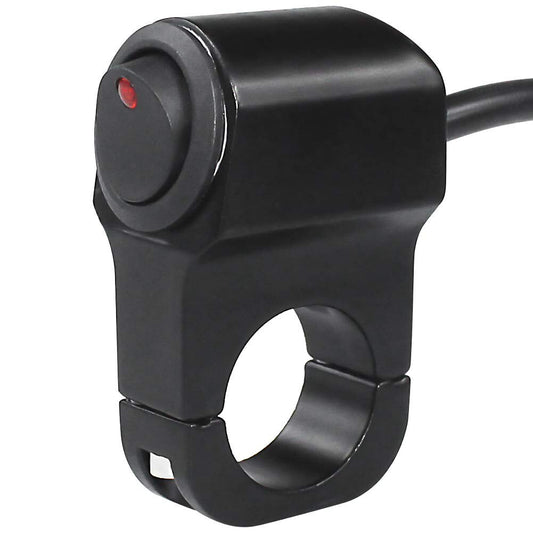 7/8 ATV Handlebar Light Switch, CNC Aluminum Alloy Fog Light Brake Light Switch