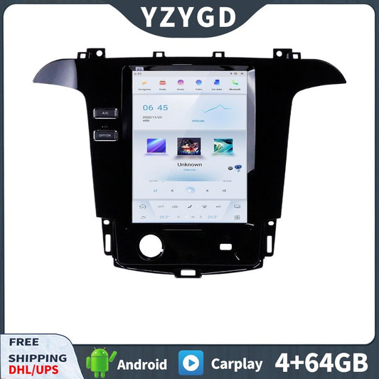 for Ford S-Max Galaxy 2007-15 CarPlay 2Din Car Radio Stereo Receiver 64GB Screen