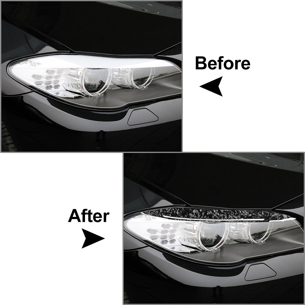 Headlight Eyebrow Eyelid Cover fit for BMW 5 Series F10 2010-2013 12