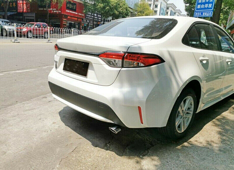 for Toyota for Corolla 2020-2022 Silver Exhaust Muffler Tail Pipe Tip Tailpipe Trim