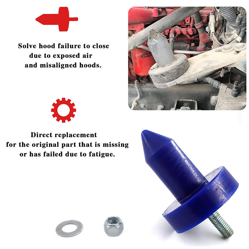 2¡Á Hood Pin Prop Hood Bushing Kit for Kenworth T2000 T400 T440 T450 T800 W900