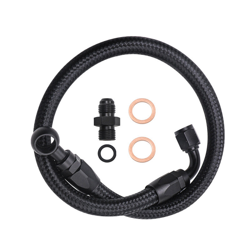 Universal Automotive Braided Fuel Line Hose Adapter Accessories - Nylon Stainless Steel