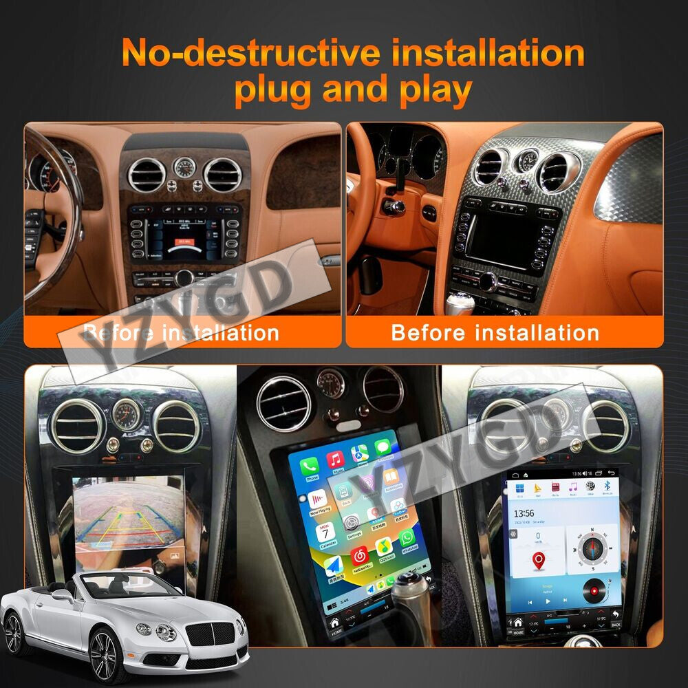 for Bentley for Continental GT 2004-2011 Carplay Car Radio 2Din Stereo 64GB Receiver