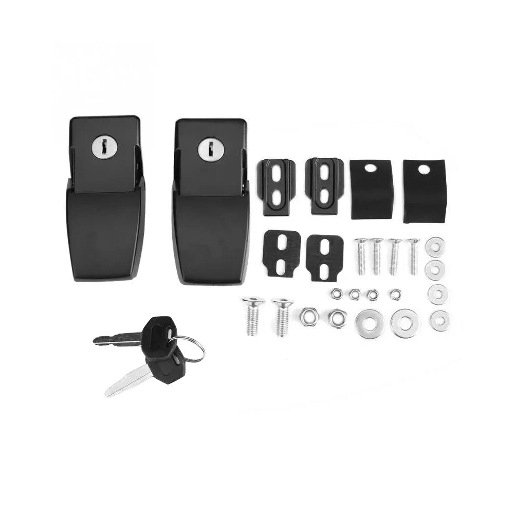 Hood Lock Latch Catch Kit Fitsss for Wrangler JK Unlimited models 2007-2018