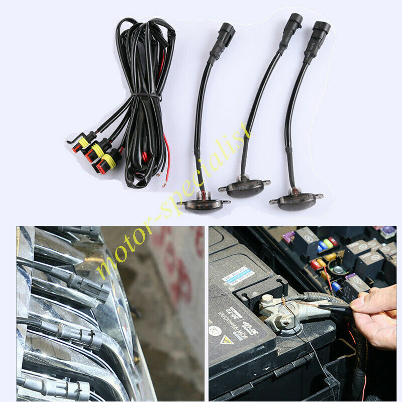 for Ford 2010-2014 Front Grille White LED Light Style DRL Lamp