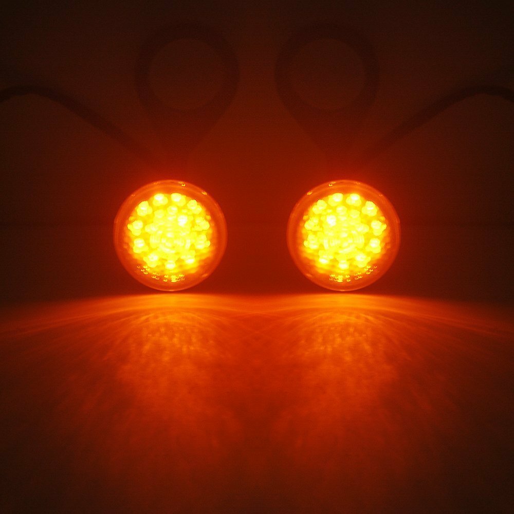 4x front and rear turn signals with 41mm fork clamps for Sportster Dyna