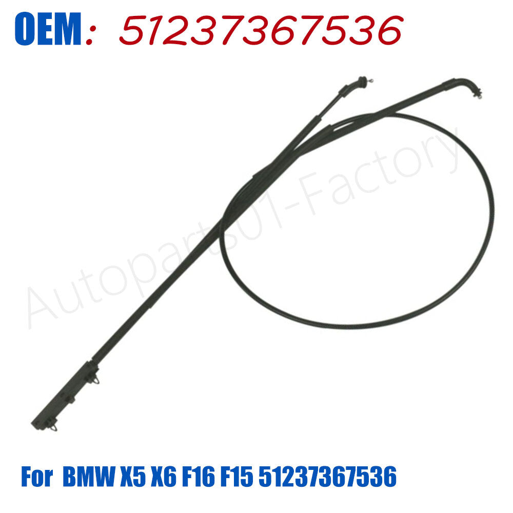 New Front Hood Latch Lock Release Bowden Cable for BMW X5 X6 F16 F15 51237367536