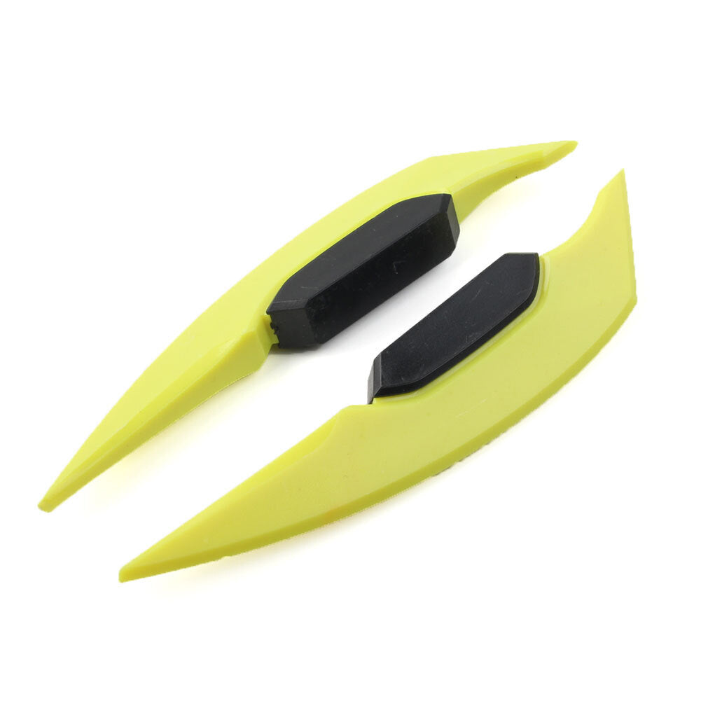 Fairing Winglets Side Spoiler Deflector Air Wing Kit Universal Yellow Motorcycle