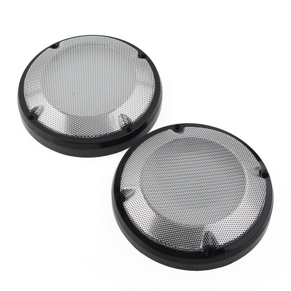 for Harley Touring Electra Glide 83+ 6.5Saddlebag Lid Speaker Grill Mesh Cover