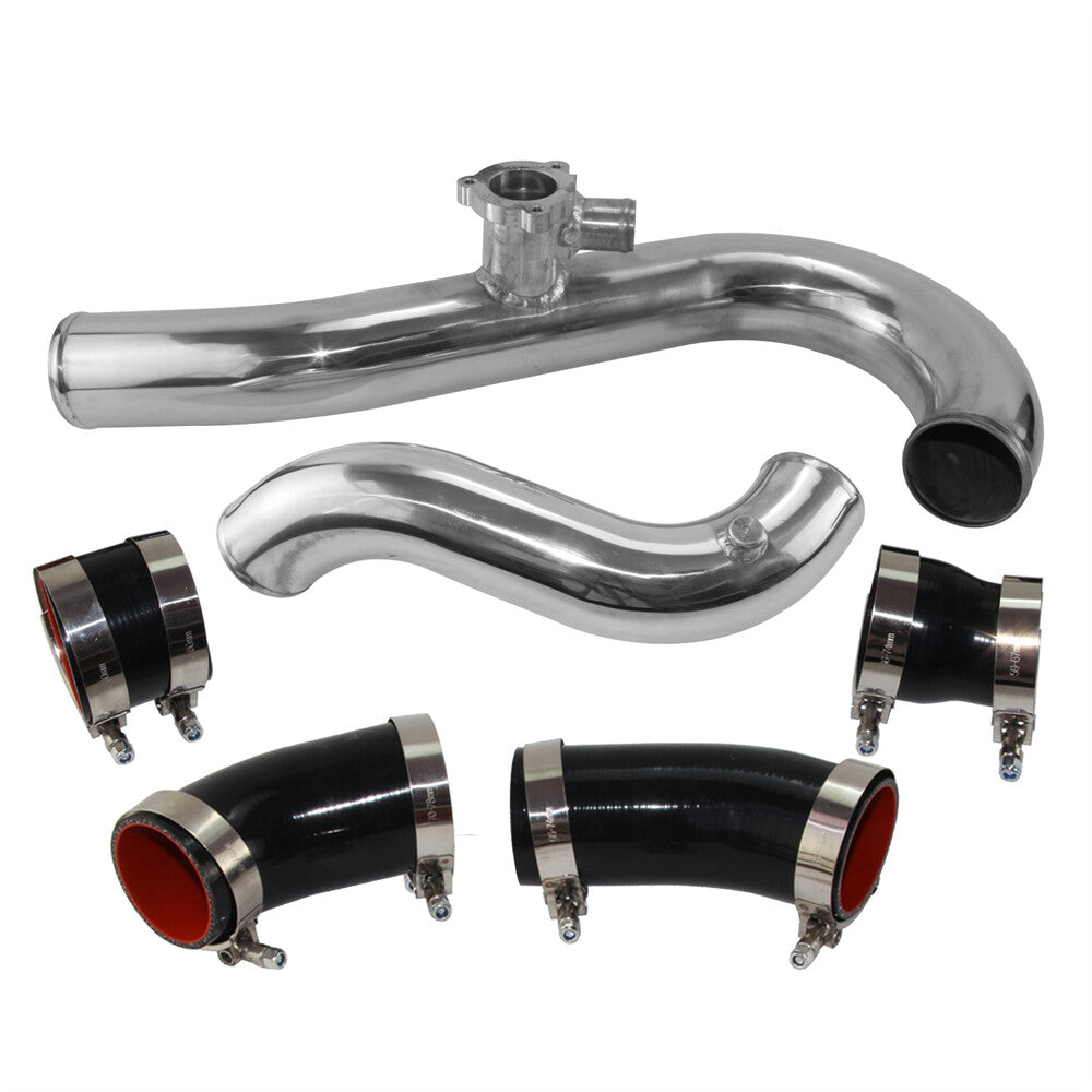 Intercooler Pipe Kit Compatible for Ford for Mustang EcoBoost 2015-2022 Silver