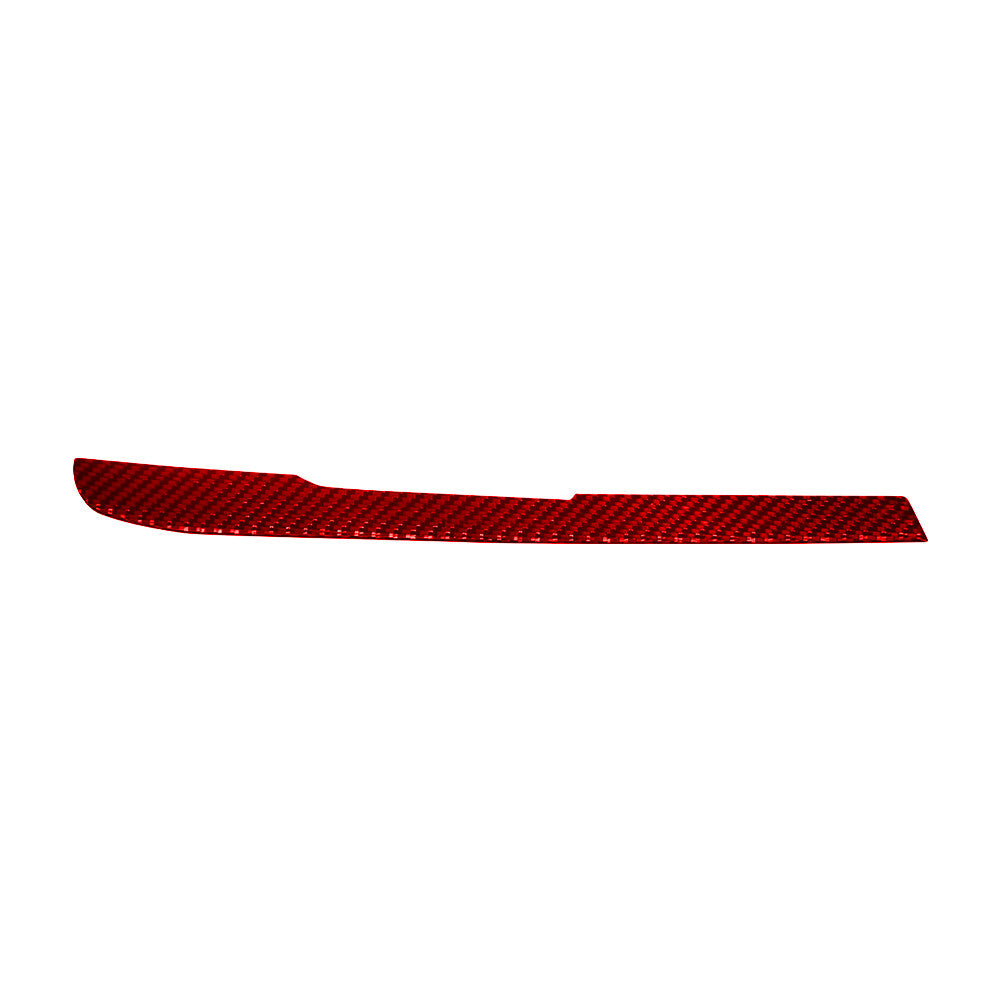 Red carbon fiber center lower air vent socket cover trim for Toyota Hilux