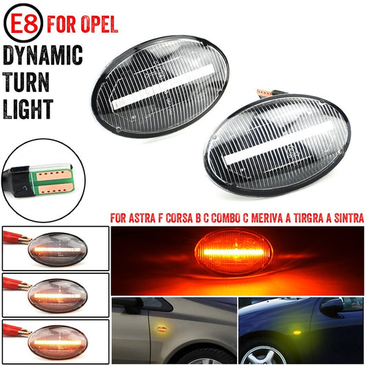 Dynamic Side Marker Turn Light for Opel for Corsa Astra Combo Meriva Tigra Sintra