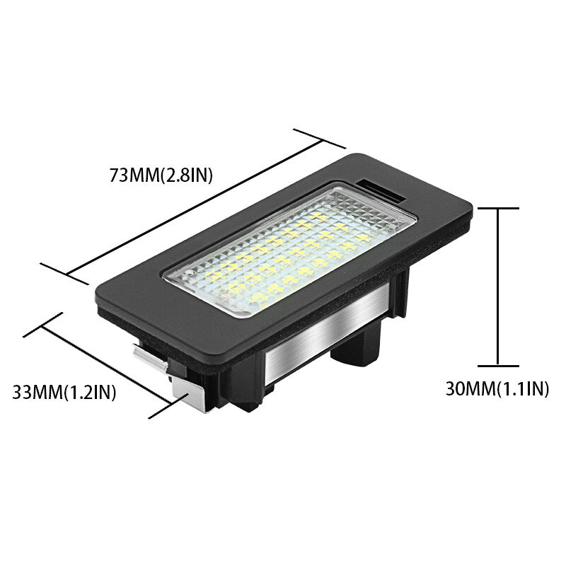 For BWM E39 M5 E70 E71 X5 X6 E60 E90 Car LED License Plate Lights Lamps 2X