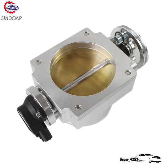 Reverse Throttle Body With TPS Sensor 90mm Fit for Toyota Supra 1JZ / 2JZ Silver